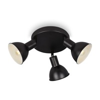 Bodová - BRILO 2674-035 Bodové svítidlo pr. 19 cm 3x E14 max. 25W černá - BRILO