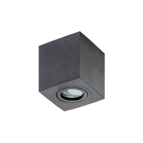 Přisazená - AZZ AZ2878 Stropní bodové přisazené svítidlo Azzardo Brant Square IP44 black AZ2878 GU10 1x50W IP44 9cm hranaté černé - AZZARDO - foto 1