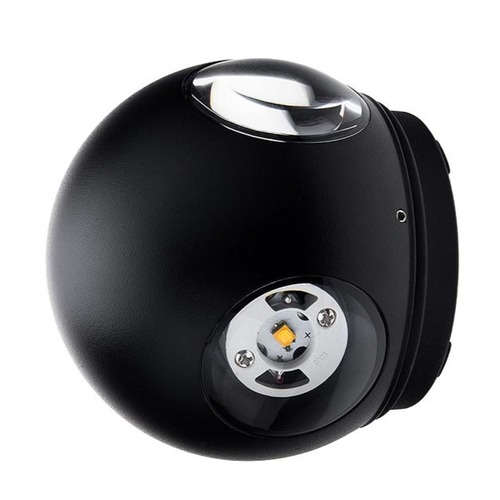 LED nástěnné svítidla - LED nástěnné svítidlo Round 4 Diod Black Body - foto 1