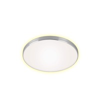 Kruhová - BRI 3443-219 LED stropní svítidlo, pr. 35,5 cm, 18 W, hliník-bílé - BRILONER
