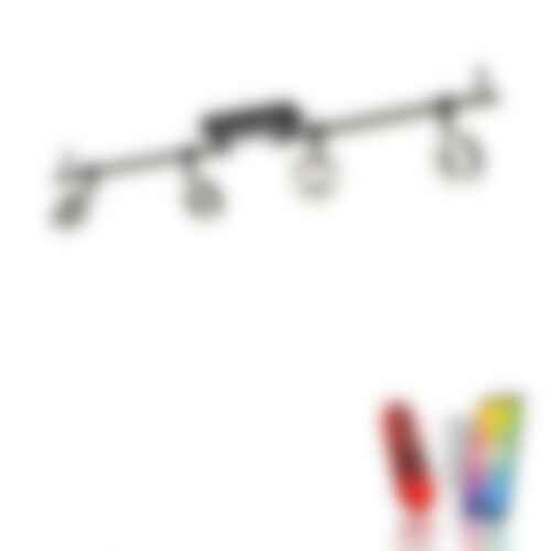 Bodová - LD 12076-18 LED stropní svítidlo Smarthome černá stmívatelné dálkový ovladač s aplikací Tuya RGB/2700-5000K - JUST LIGHT - foto 1