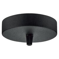 Kotvící prvky, držáky, závěsy - LD 13300-18 Stropní rozeta černá DIY - LEUCHTEN DIREKT / JUST LIGHT