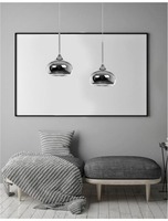 Polokoule - NV 5704801 Závěsné svítidlo CIOTO kov chrom venku bílý chrom uvnitř E14 1x5W IP20 bez žárovky - NOVA LUCE