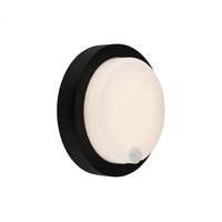 Nástěnná - BRILO 3765015 nabíjecí LED svítidlo s pohybovým a soumrakovým senzorem, 17 cm, 4W, 700lm, černé - BRILO