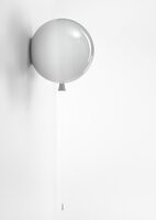 Dekorativní - BRO PC00880_004 Nástěnné svítidlo Memory šedé lesklé průměr 30cm, E27 15W - BROKIS B