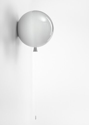 Dekorativní - BRO PC00880_004 Nástěnné svítidlo Memory šedé lesklé průměr 30cm, E27 15W - BROKIS B - foto 1