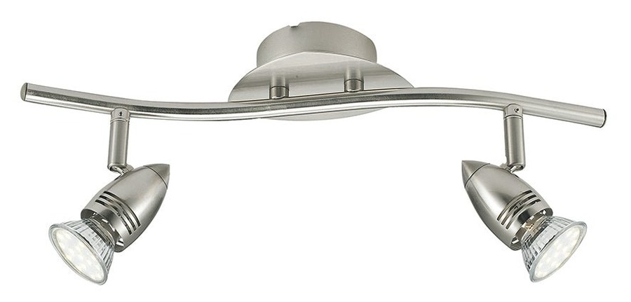 Bodová - FAN SPOT-SUNNY-2 Spotové svítidlo SPOT LED SUNNY nikl 2xGU10 LED 5 W 400 LM 2700 K 37,8 x 9 x 16 cm - FANEUROPE - foto 1