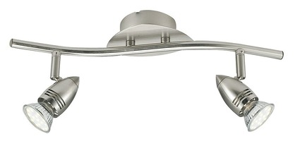 Bodová - FAN SPOT-SUNNY-2 Spotové svítidlo SPOT LED SUNNY nikl 2xGU10 LED 5 W 400 LM 2700 K 37,8 x 9 x 16 cm - FANEUROPE