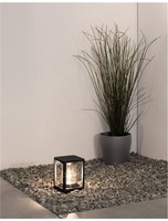 Sloupková - NV 9193102 Venkovní sloupkové svítidlo LOEVE antracitový hliník a čirý akryl E27 1x12W 220-240V IIP65 bez žárovky - NOVA LUCE