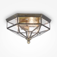 Dekorativní - M H356-CL-03-BZ Stropní svítidlo Zeil 3x60W průhledné sklo bronz kov designové - MAYTONI