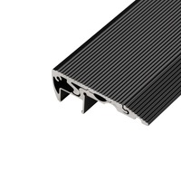 Schodišťové profily - LED profil ST2 černý schodišťový