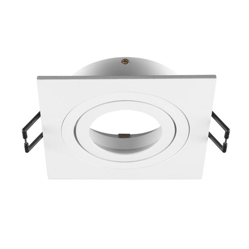 Hranatá - LA 1007349 NEW TRIA® 75 kroužek pro vestavbu do stropu, D: 9 Š: 9 H: 2,6 cm, IP 20, bílá - BIG WHITE (SLV) - foto 1