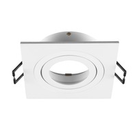 Hranatá - LA 1007349 NEW TRIA® 75 kroužek pro vestavbu do stropu, D: 9 Š: 9 H: 2,6 cm, IP 20, bílá - BIG WHITE (SLV)