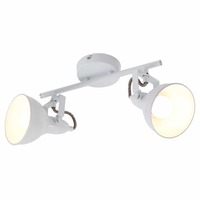 Bodová - BRILO 2049-026 Bodové svítidlo 30,4 cm 2x. E14 40W bílé - BRILO