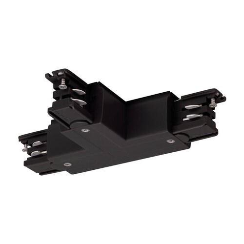 Lišty a příslušenství S-TRACK - LA 175130 VÝPRODEJ Spojka T pro 3fáz. přípojnici S-TRACK, země, verze L, černá - BIG WHITE (SLV) - foto 1