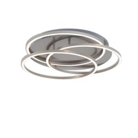 Kruhová - BRI 3248-012 LED stropní svítidlo, pr. 52,5 cm, 56 W, matný nikl - BRILONER