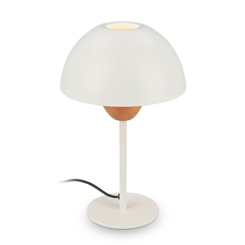 Stolní lampy dekorační - BRILO 7591011 Gryde na noční stolek - s vypínačem, E14 patice, max. 25W, kávová / světlešedá - BRILO - foto 1
