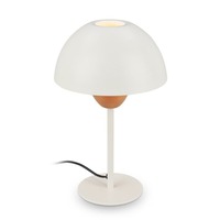 Stolní lampy dekorační - BRILO 7591011 Gryde na noční stolek - s vypínačem, E14 patice, max. 25W, kávová / světlešedá - BRILO