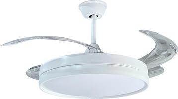 LED stropní svítidla - LED stropní ventilátor 36W/3CCT bílá + dálkové ovládání
