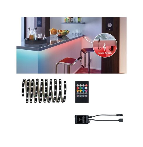 Dekorační - P 70956 YourLED Lights and Soa Comfort sada 3m RGB pro hudebně ovládaná změna barev - PAULMANN - foto 1