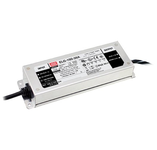 Stabilizované napětí - FAN I-DRIVER-ELG-100-24DA Driver MW ELG konst.napětí IP67 DIMM DALI výstup DC 24V 4A 100W vstup AC100-305V DC142-431V 19,9x6,3x3,5 cm - FANEUROPE - foto 1