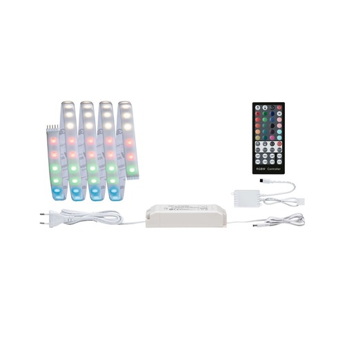 Pracovní osvětlení - P 70528 MaxLED 1000 LED Strip RGBW základní sada 1,5m IP44 18W 1000lm/m 72LEDs/m RGBW 25VA - PAULMANN - foto 1