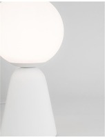 Stolní lampy dekorační - NV 9577011 Stolní lampa ZERO bílá sádra a opálové sklo G9 1x5W 230V IP20 bez žárovky - NOVA LUCE