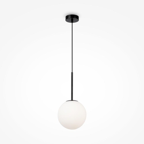 Koule - M MOD321PL-01B1 Závěsné svítidlo Basic form E14 40W opálové sklo černý kov - MAYTONI - foto 1