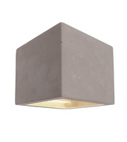 Nepřímé osvětlení - IMPR 341183 Kapego nástěnné přisazené svítidlo Cube 230V G9 1x max. 25W 115 mm šedá - LIGHT IMPRESSIONS