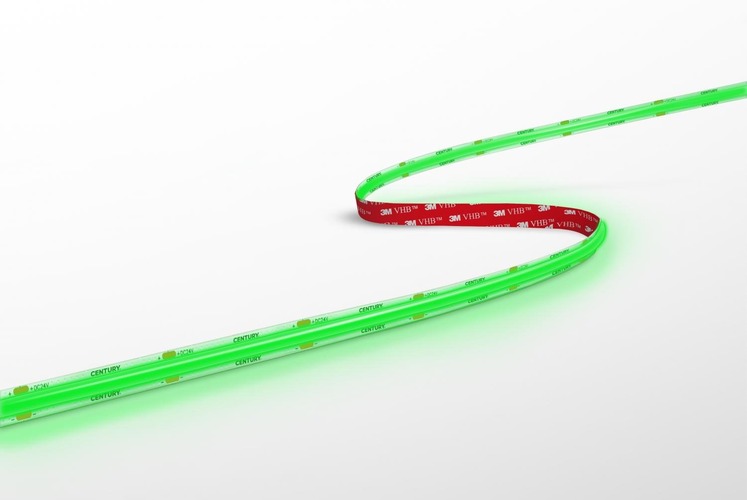 Dekorační - CEN ACOBVE-1048000 LED pásek ACCENTO COB 24V DC 10W/m STRIP 5m zelená IP20  - CENTURY - foto 1