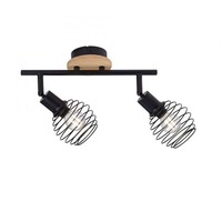 Bodová - LD 15922-79 EUGEN Bodové svítidlo, stropní svítidlo, černá, 2-ramenné, drátěné tělo - LEUCHTEN DIREKT / JUST LIGHT