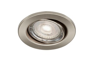Kruhová - BRILO 8315-012 LED vestavné svítidlo, pr. 8,6 cm, 5 W, matný nikl - BRILONER