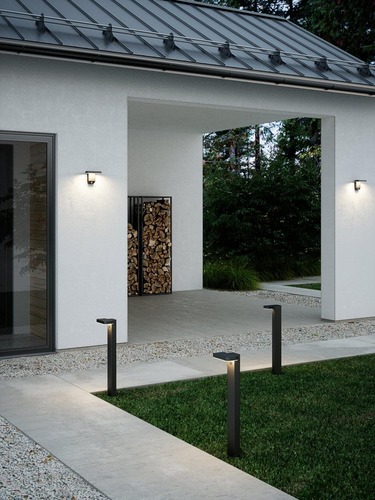 Solární - NOR 2118178003 Rica Square venkovní sloupkové solární svítidlo se zápichem černá - NORDLUX - foto 1