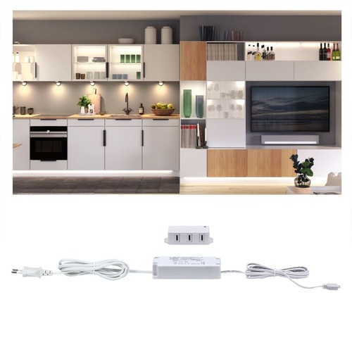 Clever Connect - P 99946 Nábytkové svítidlo Clever Connect trafo max. 12W 12V DC včetně 3-násobného rozbočovače bílá - PAULMANN - foto 1