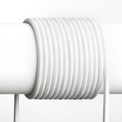 Kabely, šňůry - RED R12214 FIT textilní kabel 3X0,75 1bm bílá - RED - DESIGN RENDL - foto 1
