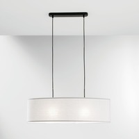 Dekorativní - FAN I-CAPITAL-S78-BCO Závěsné svítidlo Capital, bílé, 2xE27, 78 x 150 cm - FANEUROPE