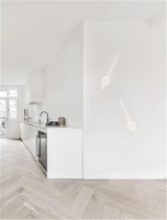 Podélná - NV 9061426 Nástěnné svítidlo CLOCK LED bílý hliník 3000K 12+6W - NOVA LUCE