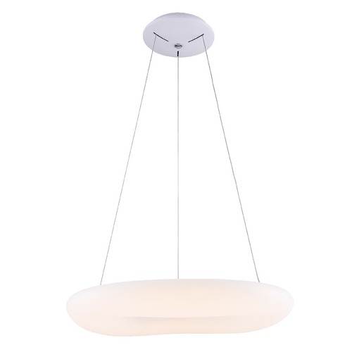 LED přívěšek - LED závěsné světlo bílé kulaté - foto 1