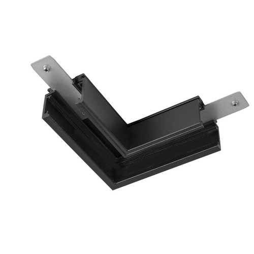 Lištové Magnetic SLV - LA 1006577 L-spojka mechanická 48 V TRACK, pro nástavbovou lištu standard, vpravo, černá - BIG WHITE (SLV) - foto 1