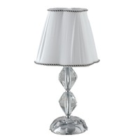 Stolní lampy dekorační - FAN I-RIFLESSO/L1 Stolní lampa Lumetto Riflesso chrom, patice E14, 25 x 47 cm - FANEUROPE