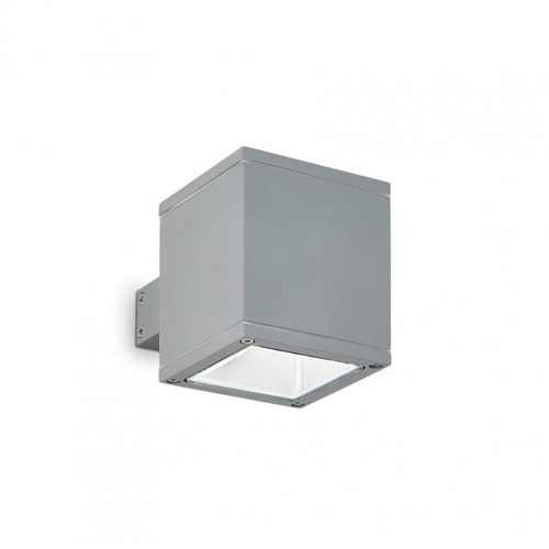 Nástěnná - ILUX 118666 Venkovní nástěnné svítidlo Ideal Lux Snif Square AP1 grigio 118666 šedé - IDEALLUX - foto 1