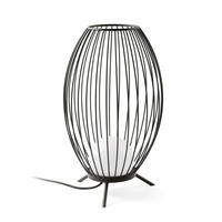 Sloupková - FARO 75608 CAGE, tmavě šedá, přenosná stojací lampa - FARO