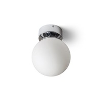 Koupelnová - RED R13693 BOLLY 17 stropní opálové sklo/chrom 230V E27 15W IP44 - RED - DESIGN RENDL