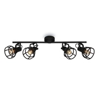 Bodová - BRILO 2669-045 Bodové svítidlo 70,5 cm 4x E14 25W černá - BRILO