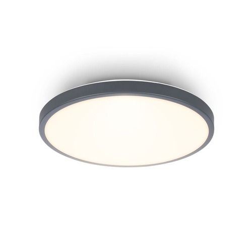 Kruhová - BRILO 3901015 Competo stropní svítidlo pr.24 cm - 12W, 1300lm, LED, teplá bílá, antracit - BRILO - foto 1