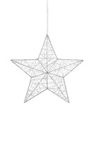 Interiérové dekorace - MAR 703436 Artur stříbrná závěsná hvězda 50 cm - Markslöjd