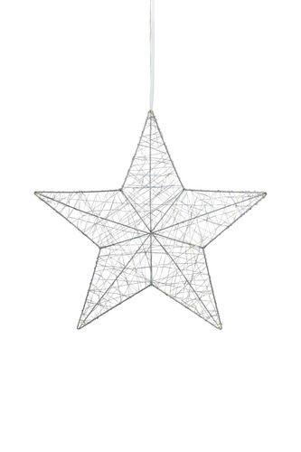 Interiérové dekorace - MAR 703436 Artur stříbrná závěsná hvězda 50 cm - Markslöjd - foto 1