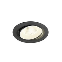 Kruhová - LA 1009847 NUMINOS® MOVE L Stropní vestavné svítidlo, 4000 K, 20°, IP20, kulaté, černé / bílé - BIG WHITE (SLV)