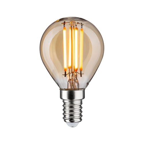 E14 - P 29190 1879 Filament 230V 3-krokové-stmívatelné LED kapka E14 3 Step Dim 4,9W 1800K stmívatelné zlatá - PAULMANN - foto 1