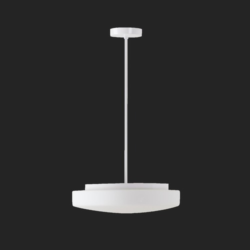 Kruhová - OS EDN61086 EDNA P4 závěsné skleněné svítidlo bílá IP40 3000 K 27W LED DALI (původní kód OS 61086) - OSMONT - foto 1